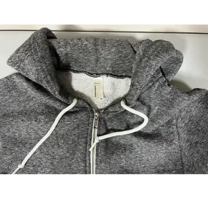 American Apparel Gray Marled Zipper Sweater Sweatshirt Hoodie Outerwear XS 🩶 thumbnail 6