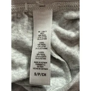 SKIMS Cotton Jersey Wide Leg Pant Light Heather Grey S Small Gray A4-0015 thumbnail 3