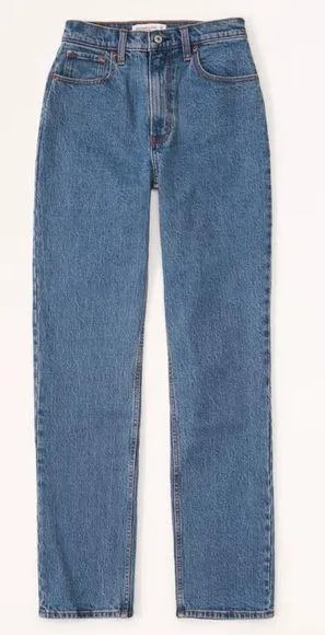 Abercrombie Curve Love Ultra High Rise 90s Straight Jean thumbnail 1