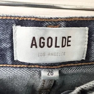 AGOLDE Cooper Cargo Denim Jeans A9120 Revolution Dark Wash 26 thumbnail 7