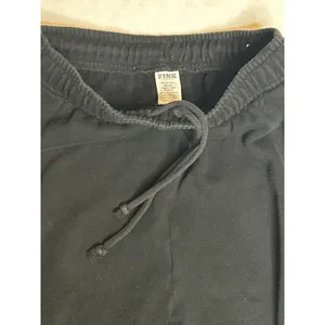 PINK Victoria's‎ Secret Embroidered Logo Sweatpants Black XS GUC thumbnail 4