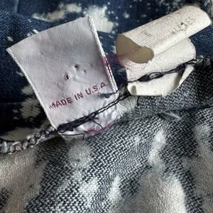 Vintage Wrangler Bleached Denim Blazer Jacket‎ S | Western Grunge Streetwear thumbnail 7