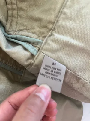Maurice's Y2K Utility Zip Up Jacket Medium Tan Cargo Safari Neutral Minimalist Cotton thumbnail 5