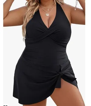 Blooming Jelly Swim Dress Size XXL Black New With Tag thumbnail 2