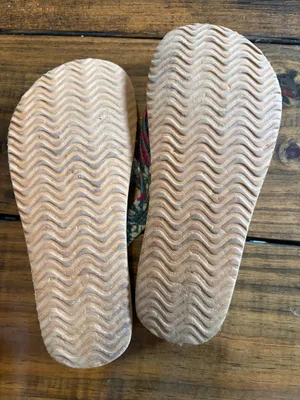 Ampeo Floral Arch Support Flip Flops Blue Size 8 thumbnail 4
