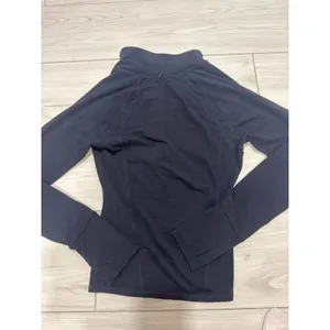 Free People FP Movement Womens Quarter Zip Athletic Pullover Black Orange M thumbnail 5