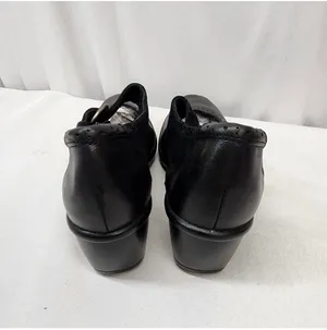 Clarks Black Leather Strappy Mary Jane Heels Women’s 7.5 thumbnail 7
