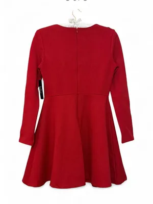 NWT Lulus Women’s Red Forever Chic Red Long SleeveMidi Dress Size Medium thumbnail 16