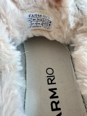 Farm Rio Ainika Tapestry Platform Sneakers Faux Fur Blue 8.5 NWOT thumbnail 10