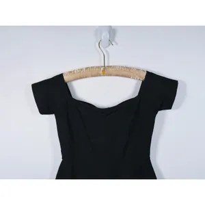 NWT Lulus Off Shoulder Trumpet Midi Dress Mermaid Womens S Black Cocktail Event thumbnail 10