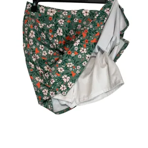 Loukeith Women Floral Print Green Skort Athletic‎ Golf Tennis Skirt Size L thumbnail 4