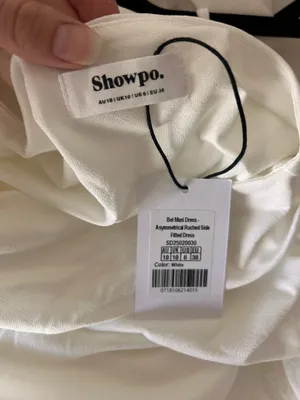 New Showpo Bel Maxi Dress Asymmetrical Side Fitted Dress Size Small MSRP $109 thumbnail 7