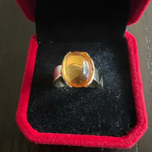 Chunky Gold Statement Ring for Women Gold Crystal Knuckle Ring Size 7 thumbnail 2