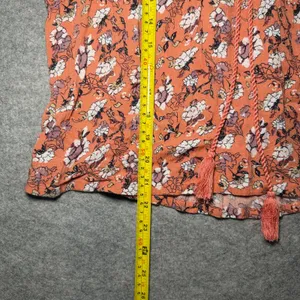 Natural Reflections Women's Floral Smocked Blouse, Size L thumbnail 5
