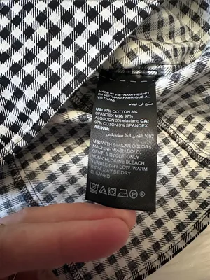 White House Black Market Black & White Gingham V-Neck Sleeveless Blouse Size 10 thumbnail 7