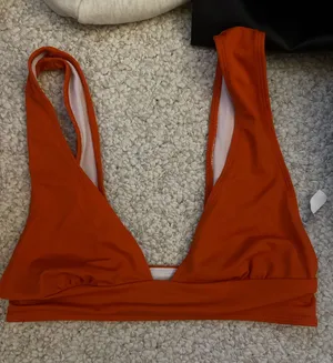 Urban outfitters burnt orange bikini top thumbnail 1