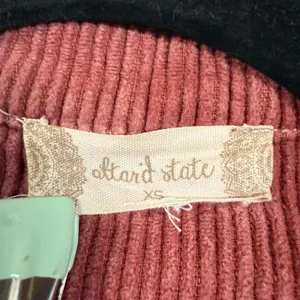 Altar'd State XS Corduroy Crop Jacket Pink Raw Hem Boho Autumn Western Cowgirl thumbnail 6