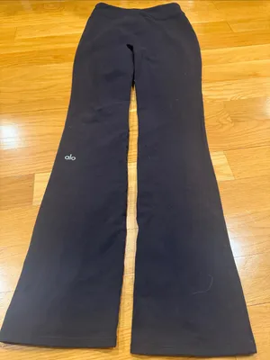 Alo yoga black flare legging size small . thumbnail 7