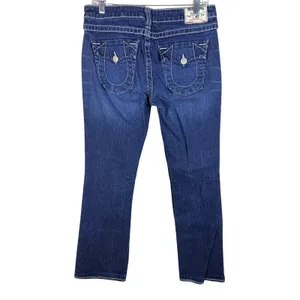 True Religion Becky Jeans Womens 30 Excellent‎ Bootcut Big T Stitching thumbnail 2