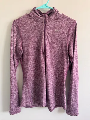 Nike Dri-FIT‎ Purple Heather Half Zip Pullover Small thumbnail 1