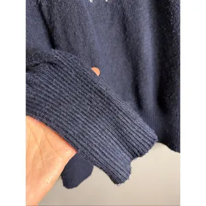 Free Assembly Navy White Sweater with Mock Neck Womens XXL thumbnail 3