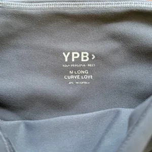 YPB Abercrombie Dark Gray SculptLux High Rise Piping Leggings M Long thumbnail 3