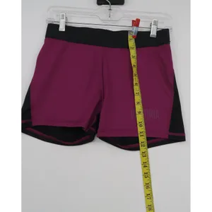 Victoria Sport Womens Purple Black Colorblock Athletic Gym Shorts‎ Size M thumbnail 4