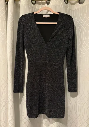 Sugar and L!ps Sparkly Dress Bodycon NYE thumbnail 1