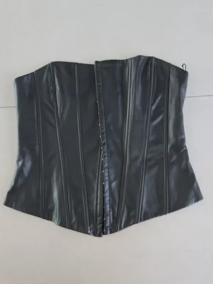 Zara Black Strapless Waist Shaper Cincher Size M thumbnail 2
