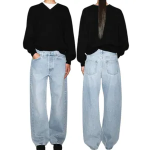 COS 34X31 Light Wash Facade Straight Leg Low Rise Jean Button Fly Baggy Y2K $139 thumbnail 2