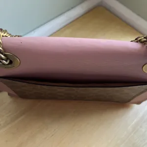 COACH Parker 30585 Pink C Logo Canvas Leather Shoulder Crossbody‎ Bag thumbnail 12