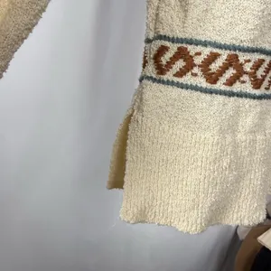 Madewell Embroidered Reseda Pullover Sweater in Cream Multi Size‎ Small thumbnail 5
