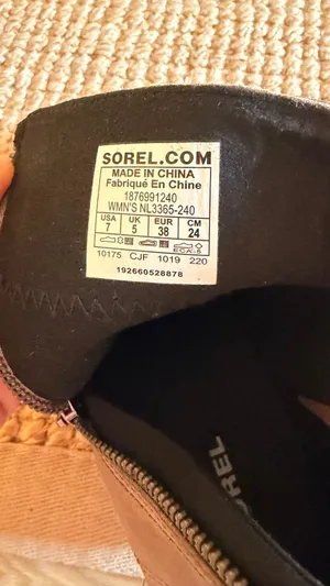 Sorel Joan Of Arctic Wedge II Zip Ankle Boots Beige US 7 EUR 38 thumbnail 7