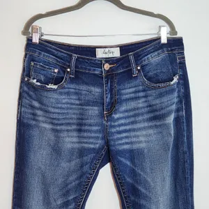 Daytrip Lynx Distressed Cropped Flare Jeans Size 32 thumbnail 2