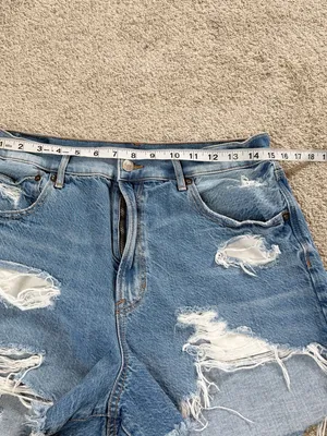 American Eagle Women’s Highest Rise ‘90 Boyfriend Shorts 3” Distressed 12 thumbnail 8