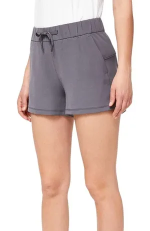 Lululemon On The Fly Short *Woven *2.5" Moonwalk Grey Size 4 Golf Summer Beach thumbnail 1