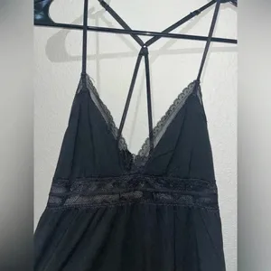 Victorias Secret Sleepwear Tanktop Black Lace thumbnail 3