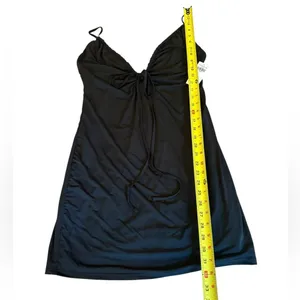 Abercrombie and Fitch Convertible Strappy Mini Dress Womens Large Black NEW thumbnail 14