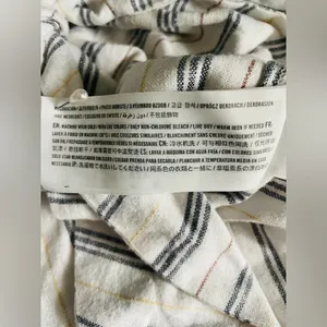 Abercrombie & Fitch Striped Linen-Blend Tie-Front Crop Top thumbnail 9