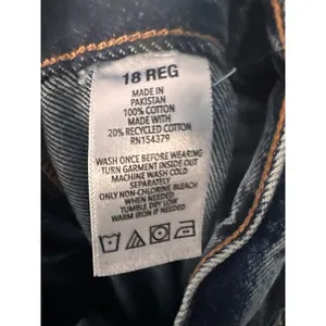 Aeropostale 90s Baggy Jeans‎ Womens 18R Blue High Rise Non Stretch Cotton Denim thumbnail 6
