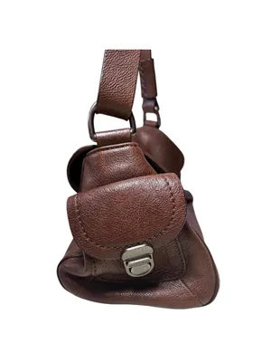 🤎 VINTAGE Y2K GRAIL Francesco Biasia Italian Leather Baguette Bag thumbnail 3