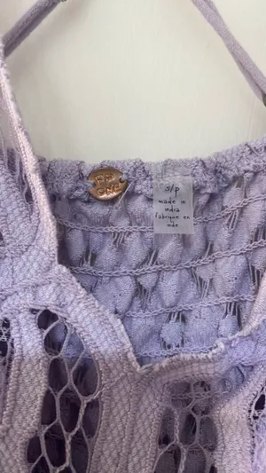 Free People Lavender Flowy Dress thumbnail 4