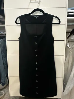 Rag & Bone button-front black minidress thumbnail 3