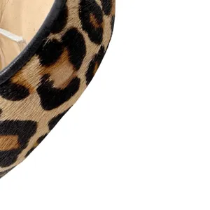 Manolo Blahnik Carolyne Leopard Calf Hair Slingback Pumps Size 38 thumbnail 4