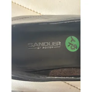 Sandler of Boston Womens Black Leather Square Toe Block Heel Pumps Size 8.5W thumbnail 5