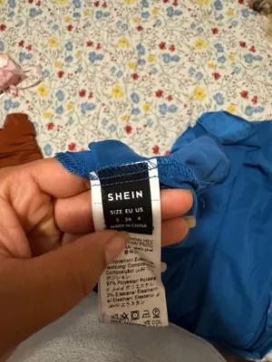 Long blue green dress SHEIN thumbnail 5