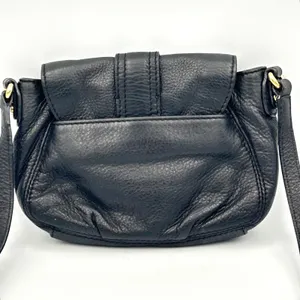 Michael Kors‎ Black Leather Crossbody Bag Womens Small Gold Hardware Y2K Chic thumbnail 3