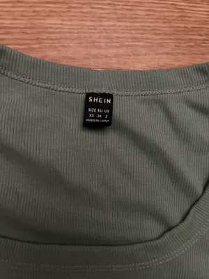 SheIn Green/grey long sleeve thumbnail 2