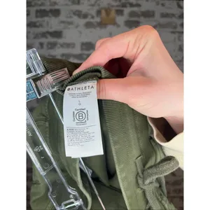 Athleta | women olive green joggers cotton blend thumbnail 4