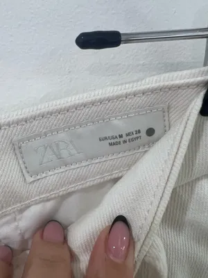 NWT Zara White Cotton Shorts M High Waist Tailored Coastal Minimalist Summer thumbnail 2